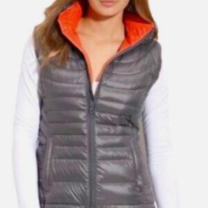 Bernardo | Women's Gray Packable Goose Down Puffer Vest Size Medium